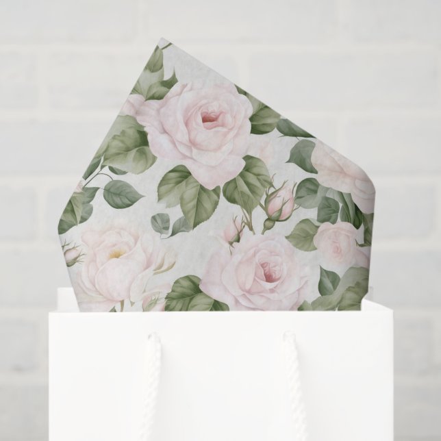 Papel de tejidos rosados (Bolsa de regalo)