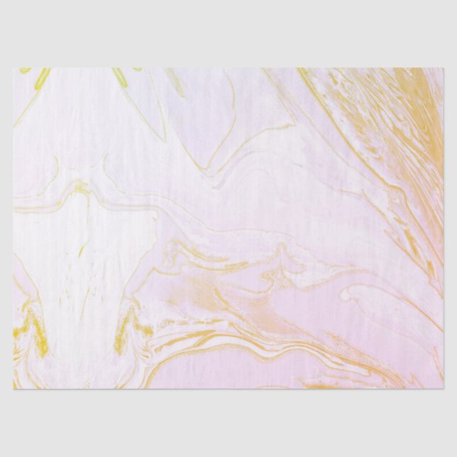 Papel de tejidos rosados y dorados (Anverso)