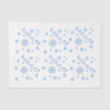 Papel de tejidos - Santa Claus, Sleigh, Snowflakes