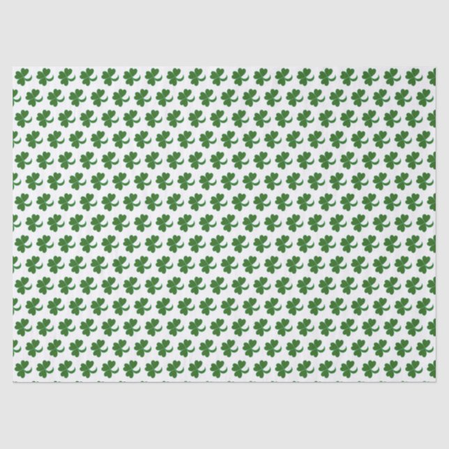 Papel de tejidos - Shamrock verde (Anverso)