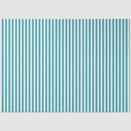 Papel de tejidos Verde azulado y blanco rayado