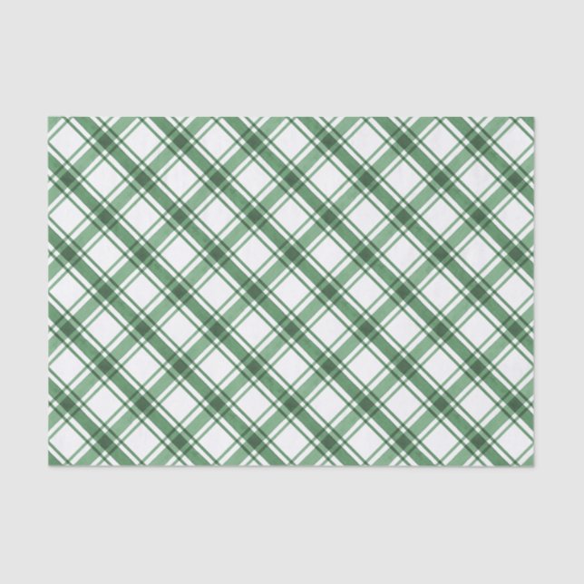 Papel de tejidos verde y blanco (Anverso)