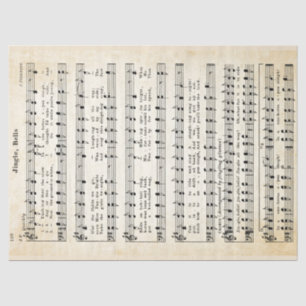 Papel de tejidos y descomposición de jingle Bells