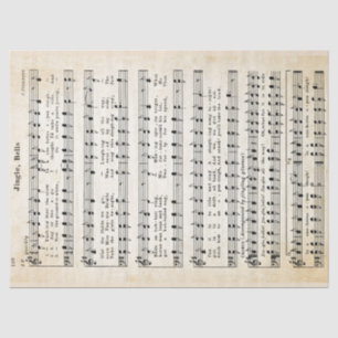 Papel de tejidos y descomposición de jingle Bells