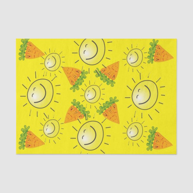 Papel de tejidos zanja el vegano amarillo solar (Anverso)