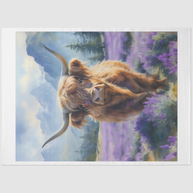 Papel de tela de vaca de montaña (Anverso)