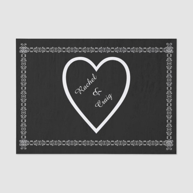 Papel de tema Boda personalizado (Anverso)