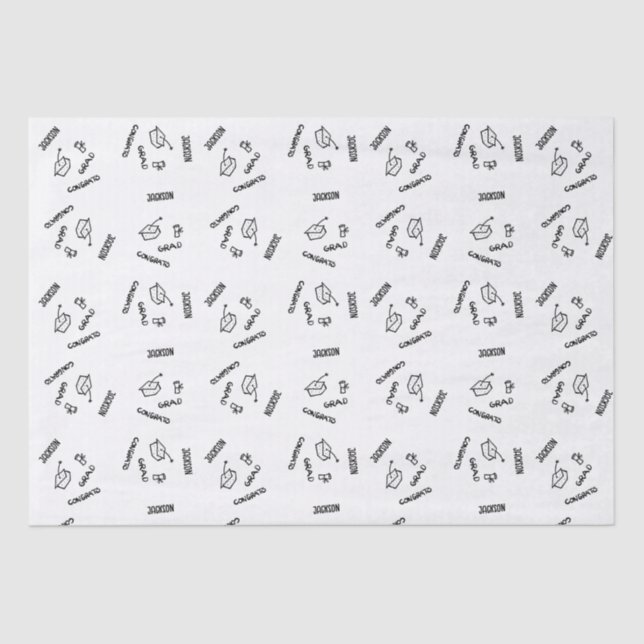 Papel de tema de graduación personalizado (Anverso)