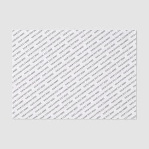 Papel de texto de Personalizado mínimo en blanco y