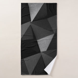 Papel de textura plegado negro, origami resplandec