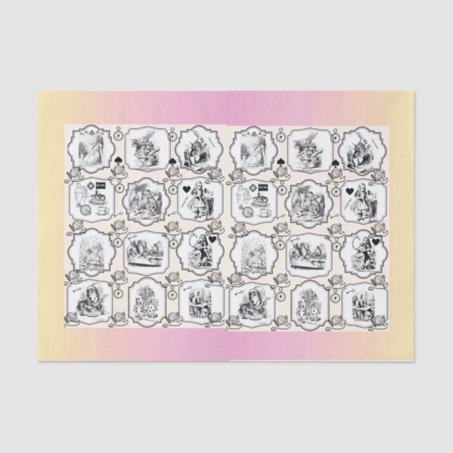 Papel de timbre de Alice - 15 gsm (10 lb), blanco (Anverso)