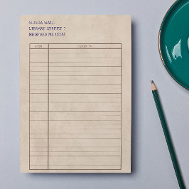 Papel de tinta de papel de la tarjeta de bibliotec