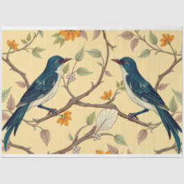 Papel de tono Art Nouveau floral de descomposición