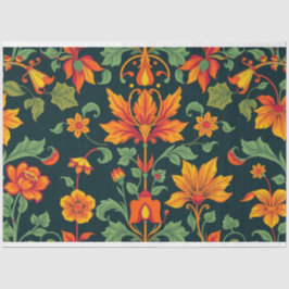 Papel de tono Art Nouveau floral de descomposición