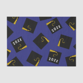 Papel de tono azul de graduación