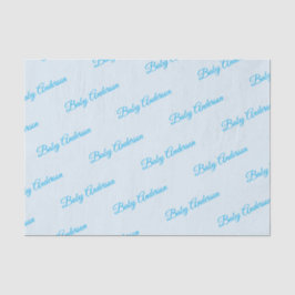 Papel de tono Baby Shower azul personalizable