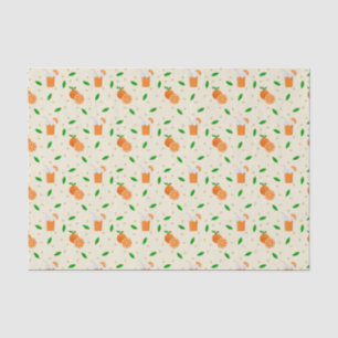 Papel de tono de ajuste de regalo con tema naranja