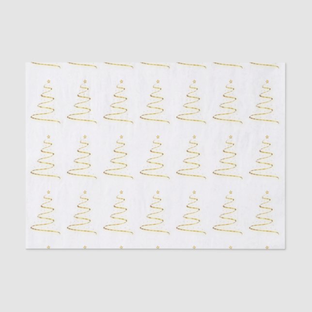 Papel de tono de arte de árbol de Navidad (Anverso)