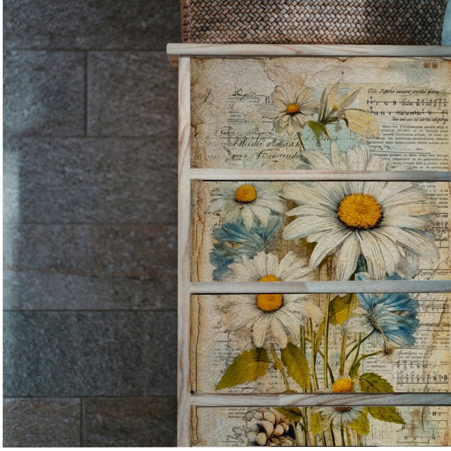 Papel de tono de descomposición de margaritas blan (Subido por el creador)