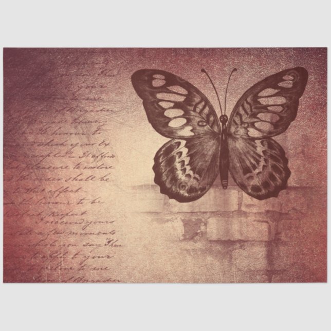 Papel de tono de descomposición de mariposa de cos (Anverso)