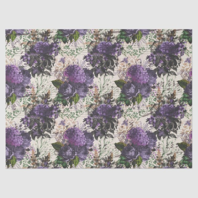 Papel de tono de descomposición de Rosa púrpura vi (Anverso)