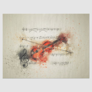 Papel de tono de descomposición del violín de la m