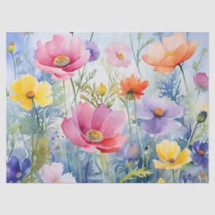 Papel de tono de descomposición floral vintage