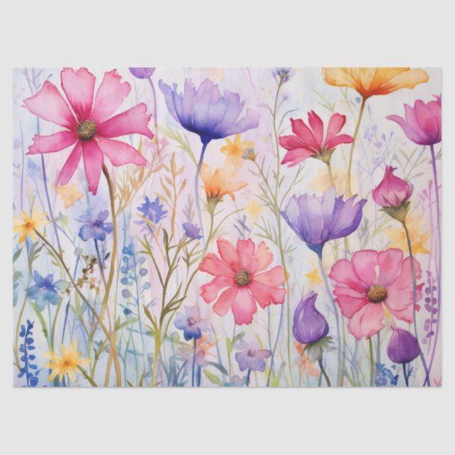 Papel de tono de descomposición floral vintage (Anverso)