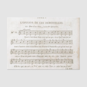 Papel de tono de descomposición musical de canción