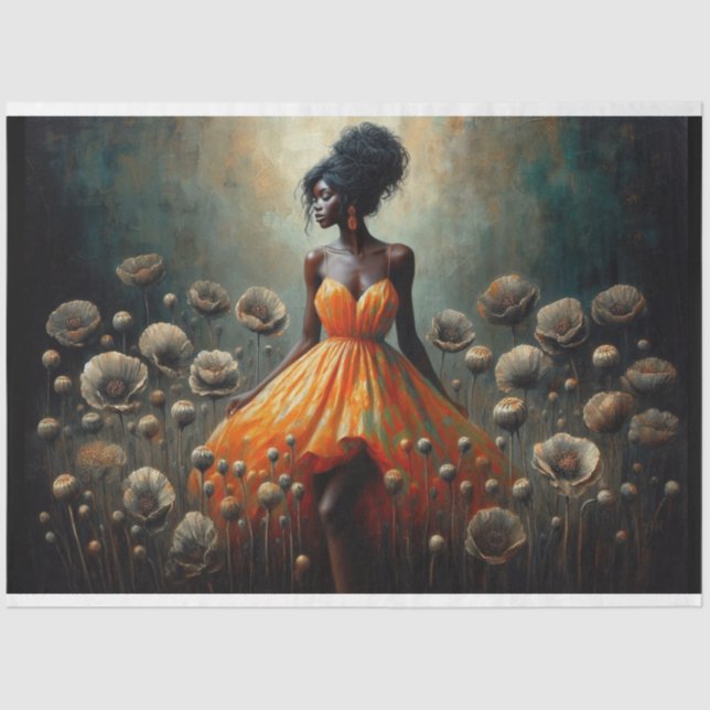 Papel de tono de descomposición Naranja de fluro l (Anverso)