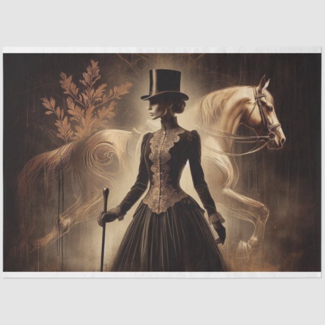 Papel de tono de descomposición victoriano gótico  (Anverso)