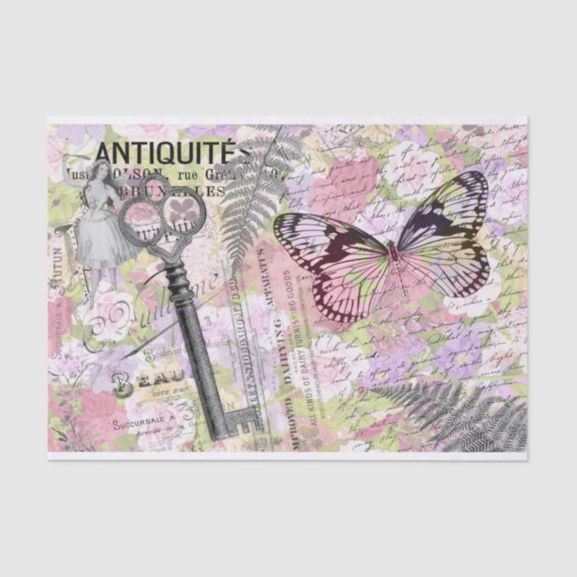 Papel de tono de desconexión de la clave de maripo (Anverso)