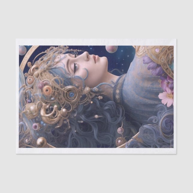 Papel de tono de desconexión de mujer mística (Anverso)