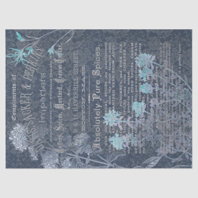 Papel de tono de deshielo de las especias antiguas (Anverso)