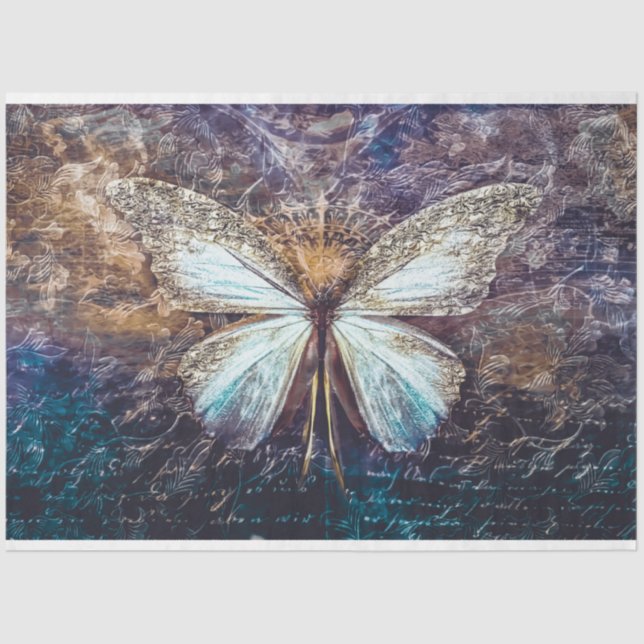 Papel de tono de deshielo de mariposa joyada (Anverso)