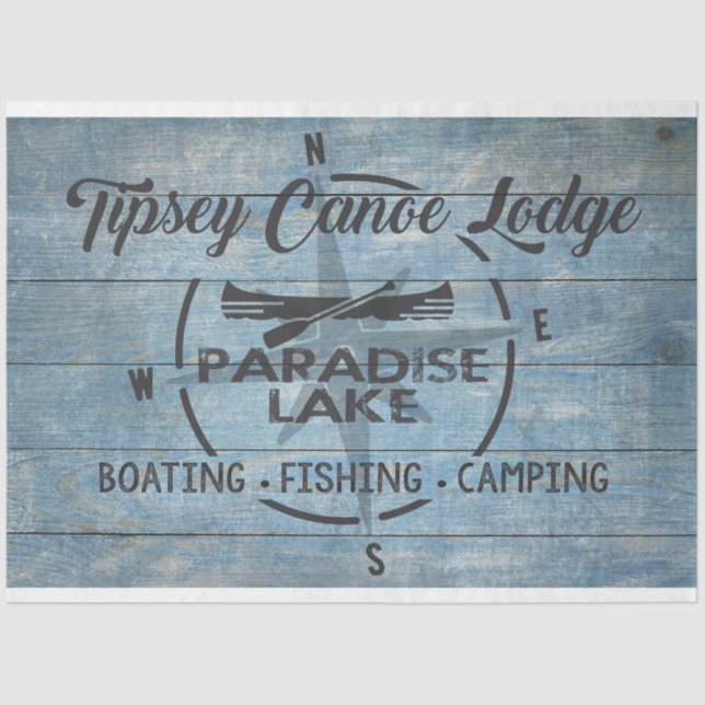 Papel de tono de deshielo del Tipsey Canoe Lodge (Anverso)