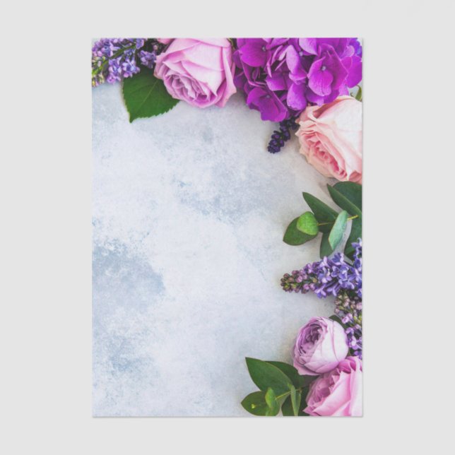 Papel de tono de deshielo floral (Anverso)