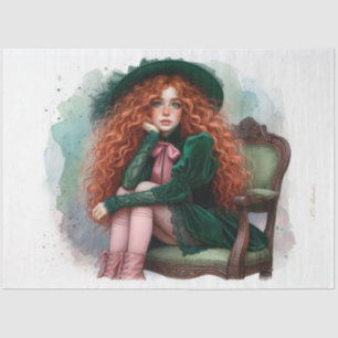 Papel de tono de deshielo rojo haitiano irlandés