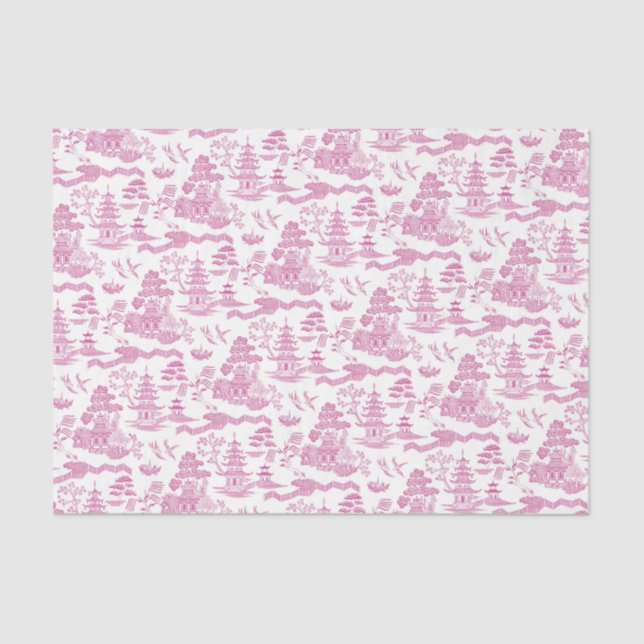 Papel de tono de deshielo rosado chino (Anverso)