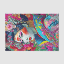 Papel de tono de desunión de color Geisha en la mo