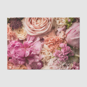 Papel de tono de fondo floral Rosa Peony rosado