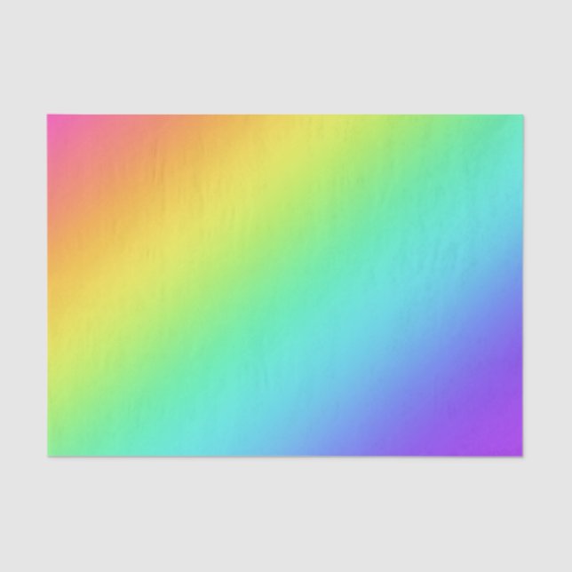Papel de tono de gradiente de arcoiris brillante (Anverso)