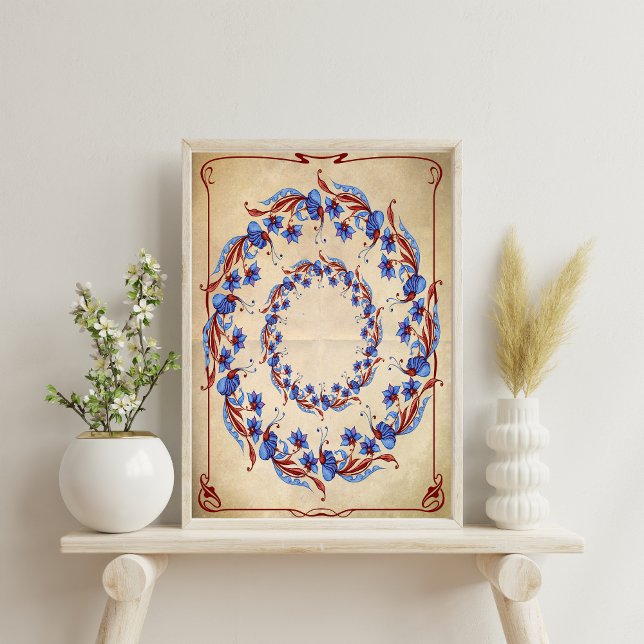 Papel de tono de la descomposición floral capricho (Subido por el creador)