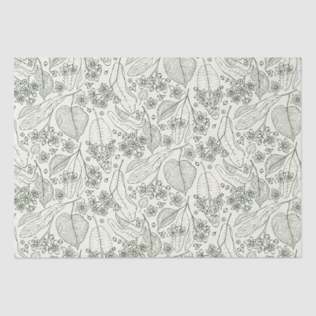 Papel de tono de la descomposición floral de la ot (Anverso)