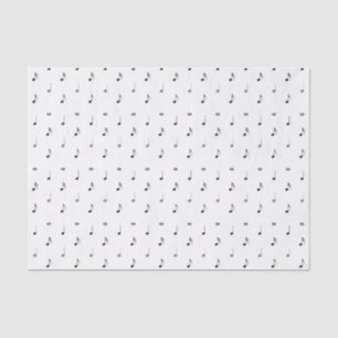 Papel de tono de nota de música blanca
