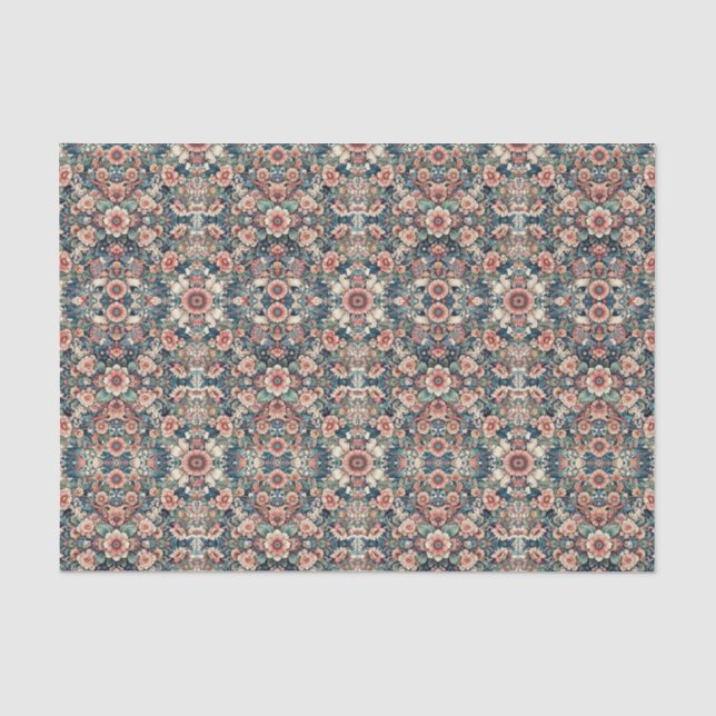 Papel de tono de patrón de flor (Anverso)