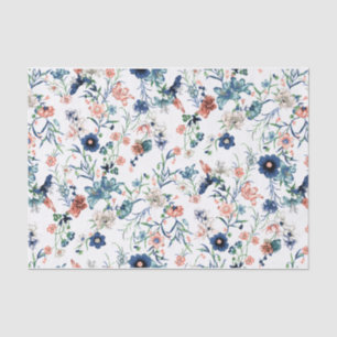 Papel de tono de patrón floral de bonito