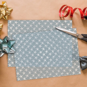 Papel de tono de patrón tropical de estrella azul