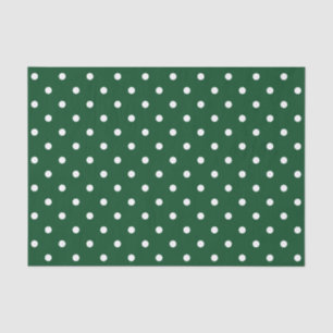 Papel de tono de puntos de polka verde