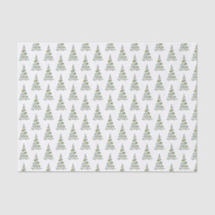 Papel de tono del patrón de árbol de Navidad